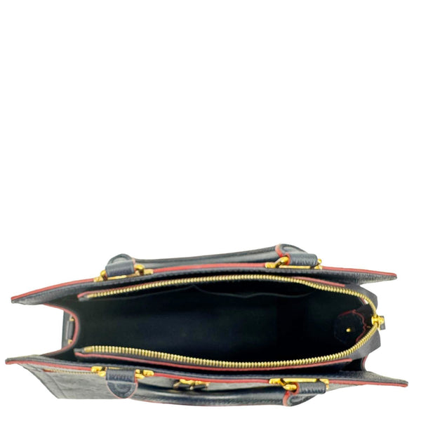 LOUIS VUITTON Sully PM Monogram Empreinte Leather Shoulder Bag Marine Rouge