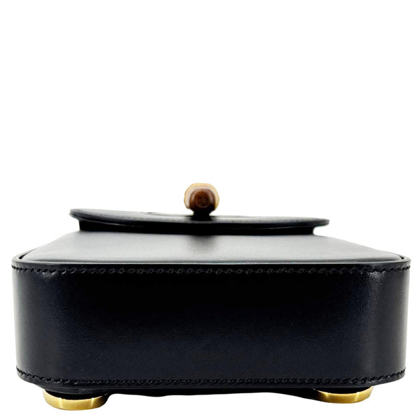 GUCCI Bamboo 3Way Calfskin Leather Shoulder Bag Black 702106