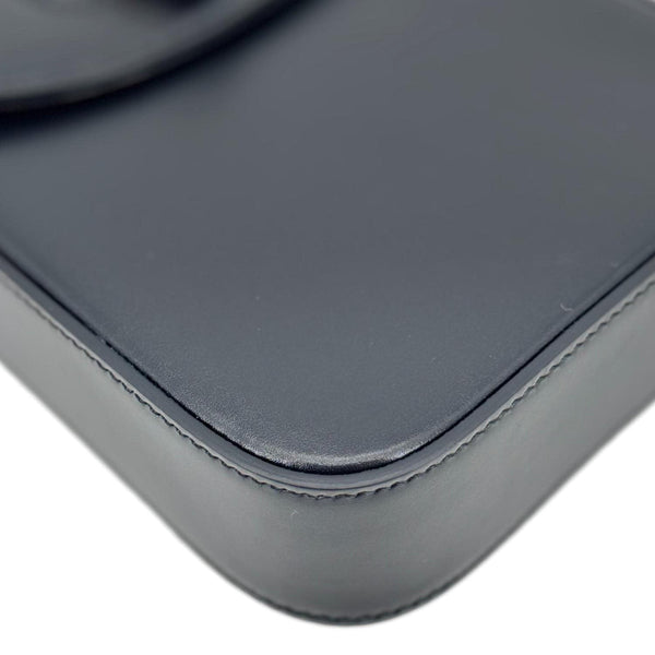 GUCCI Bamboo 3Way Calfskin Leather Shoulder Bag Black 702106