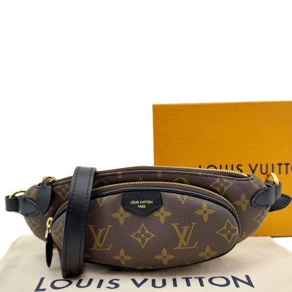 LOUIS VUITTON Keepit Monogram Canvas Bumbag Brown