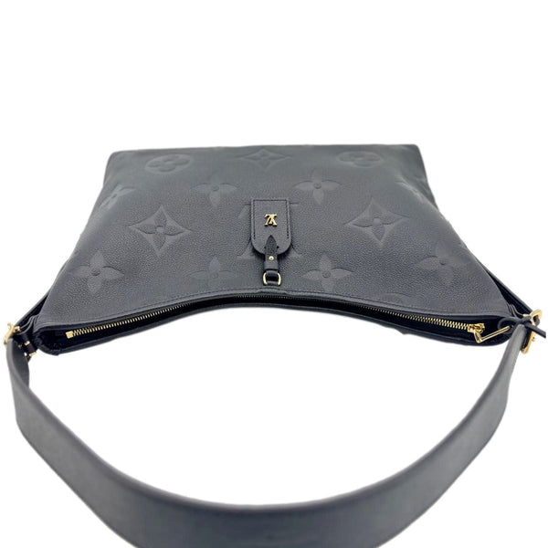LOUIS VUITTON Carryall MM Empreinte Leather Shoulder Bag Black