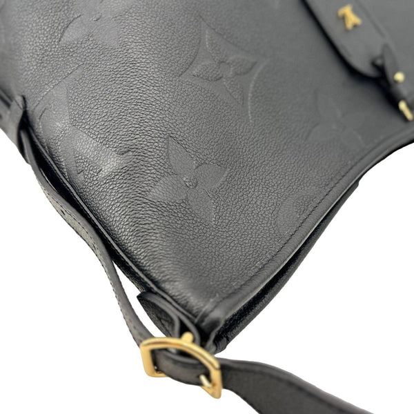 LOUIS VUITTON Carryall MM Empreinte Leather Shoulder Bag Black