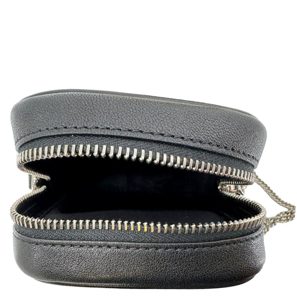 GUCCI Blondie Mini Leather Shoulder Bag Black 760315