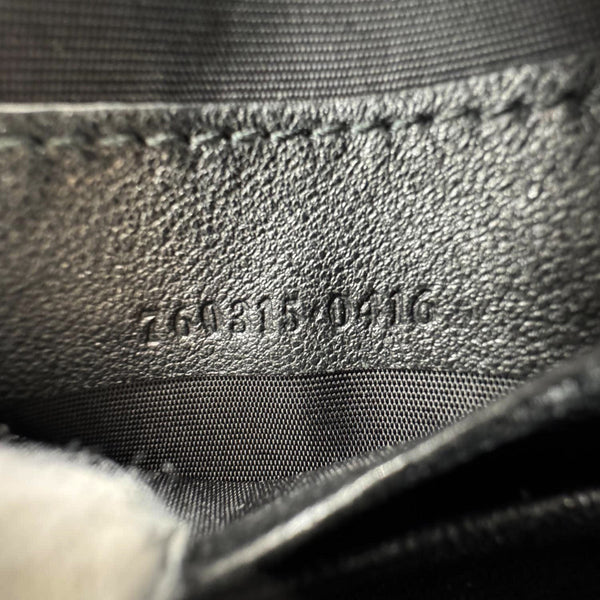 GUCCI Blondie Mini Leather Shoulder Bag Black 760315