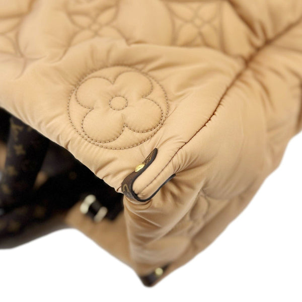 LOUIS VUITTON Onthego GM Giant Monogram Econyl Pillow Shoulder Bag Camel