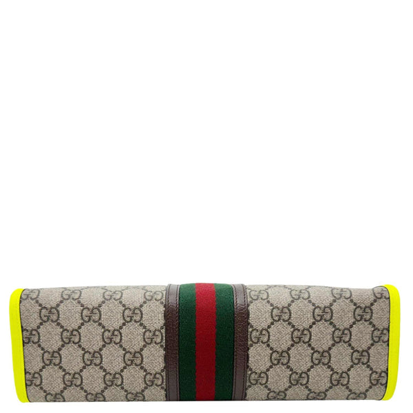 GUCCI Ophidia GG Supreme Toiletry Case Neon Yellow 598234