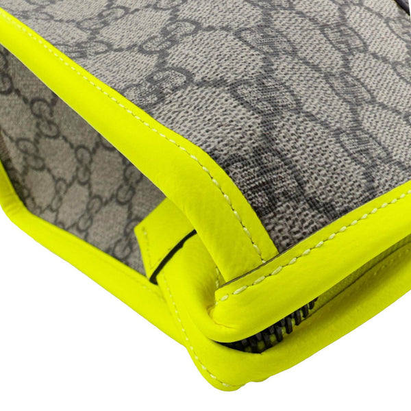 GUCCI Ophidia GG Supreme Toiletry Case Neon Yellow 598234