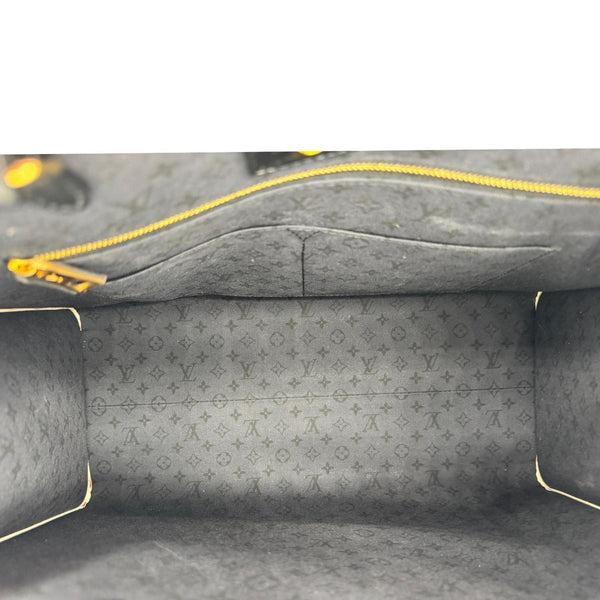 LOUIS VUITTON Onthego GM Crafty Monogram Giant Canvas Shoulder Bag Red