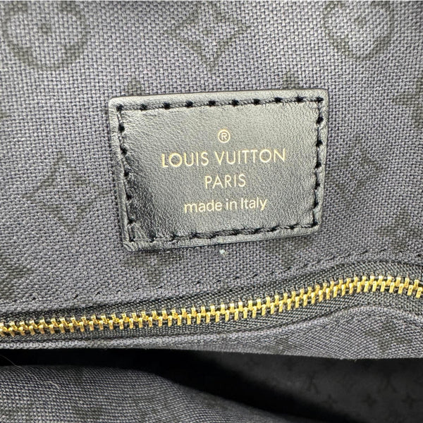 LOUIS VUITTON Onthego GM Crafty Monogram Giant Canvas Shoulder Bag Red