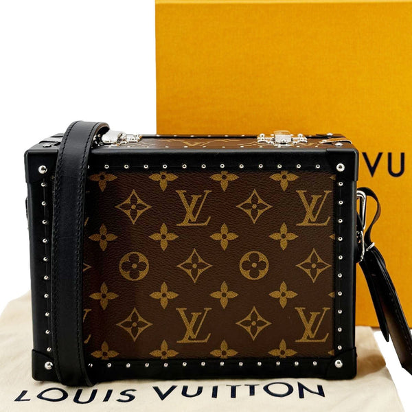 LOUIS VUITTON Clutch Box Bag Brown with Dust Bag