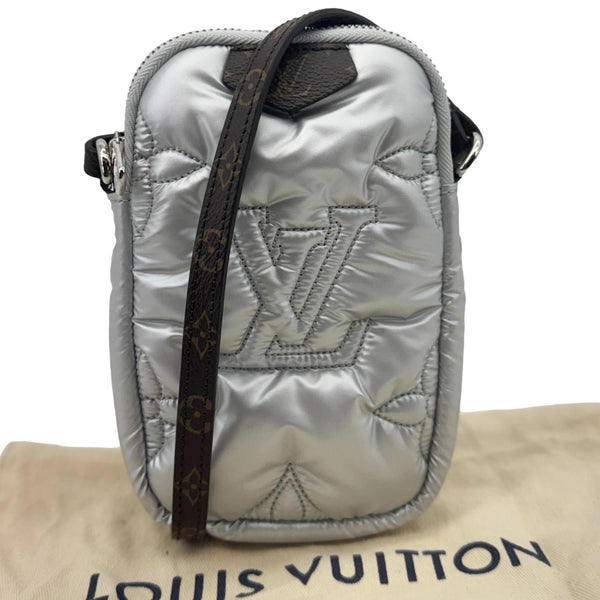 LOUIS VUITTON Pillow Monogram Econyl Phone Pouch Silver
