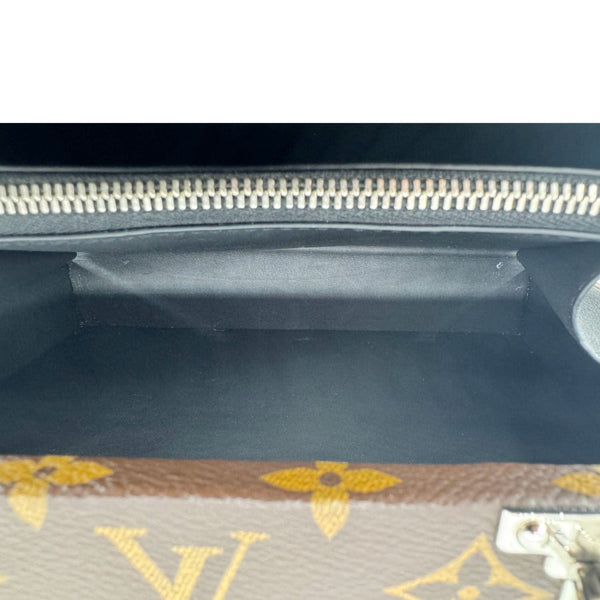 LOUIS VUITTON Clutch Box Monogram Macassar Canvas Crossbody Bag Brown