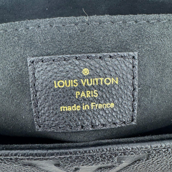 LOUIS VUITTON Favorite Monogram Empreinte Leather Shoulder Bag Black