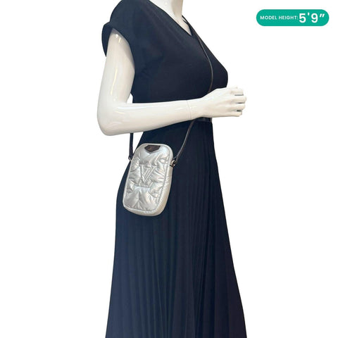 LOUIS VUITTON Pillow Monogram Econyl Phone Pouch Silver