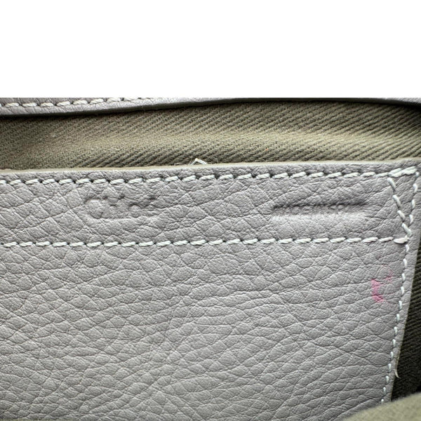 CHLOE Marcie Small Calfskin Leather Round Crossbody Bag Grey