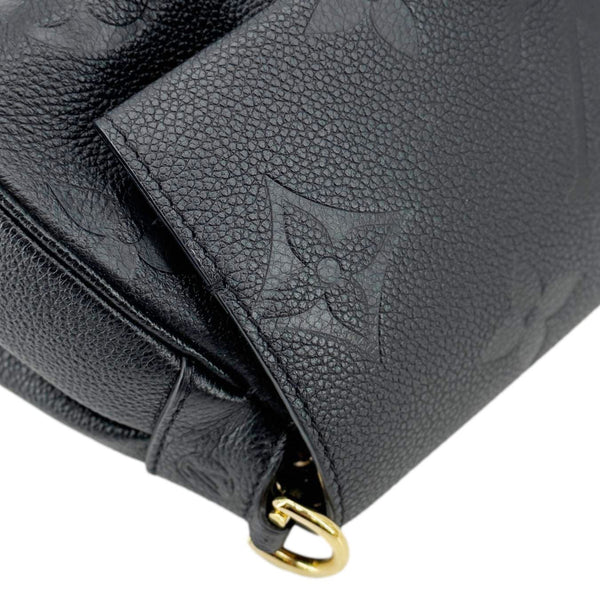 LOUIS VUITTON Favorite Monogram Empreinte Leather Shoulder Bag Black