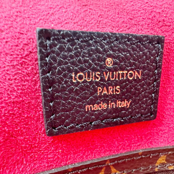 LOUIS VUITTON Neverfull MM Monogram Teddy Shearling Shoulder Bag Black