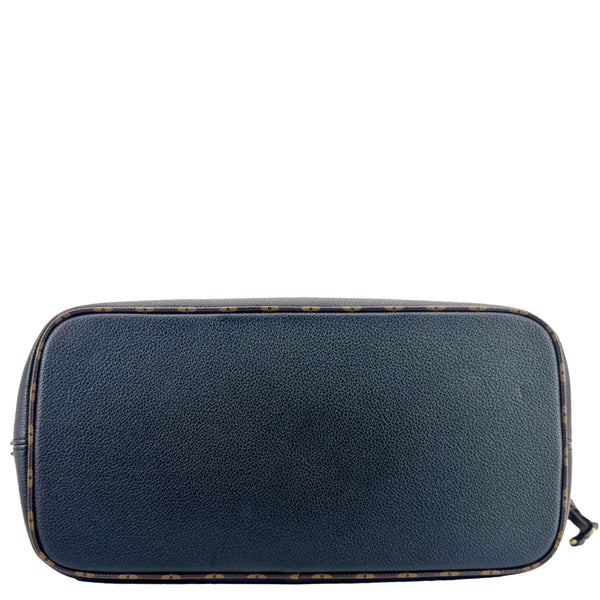 LOUIS VUITTON Neverfull MM Monogram Teddy Shearling Shoulder Bag Black