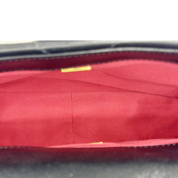 CHANEL 19 Flap Shiny Lambskin Leather Shoulder Bag Black