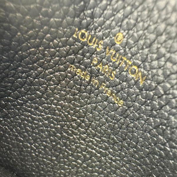 LOUIS VUITTON Monogram Empreinte Leather Card Holder Black
