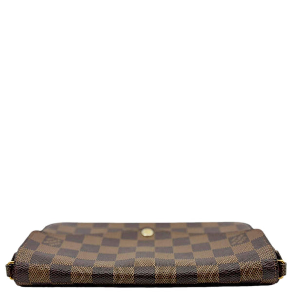LOUIS VUITTON Felicie Pochette Damier Ebene Crossbody Bag Brown