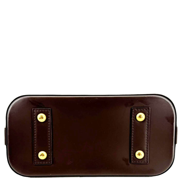 LOUIS VUITTON Alma BB Damier Ebene Satchel Shoulder Bag Brown