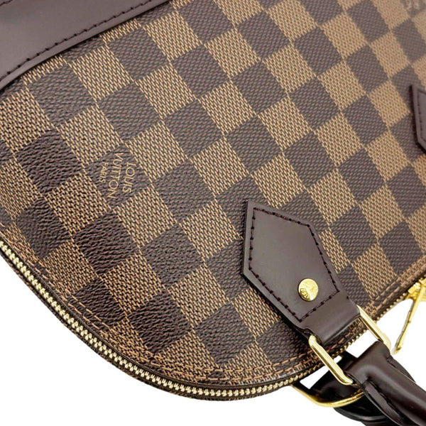 LOUIS VUITTON Alma BB Damier Ebene Satchel Shoulder Bag Brown