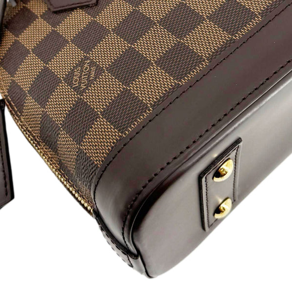 LOUIS VUITTON Alma BB Damier Ebene Satchel Shoulder Bag Brown