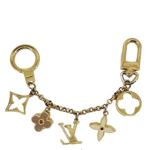 Louis Vuitton Gold Monogram Charm - Full Chain Display