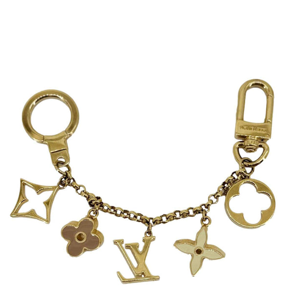 Louis Vuitton Bag Charm with Gold Monogram Details