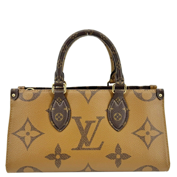 LOUIS VUITTON On-The-Go East West Monogram Canvas Chain 2way Shoulder Bag Brown