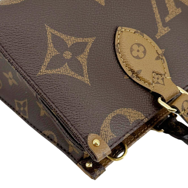 LOUIS VUITTON On-The-Go East West Monogram Canvas Chain 2way Shoulder Bag Brown