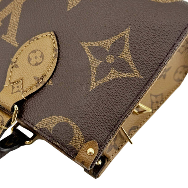 LOUIS VUITTON On-The-Go East West Monogram Canvas Chain 2way Shoulder Bag Brown