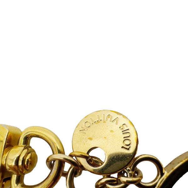 LOUIS VUITTON LV Circle Bag Charm & Key Holder Gold S00