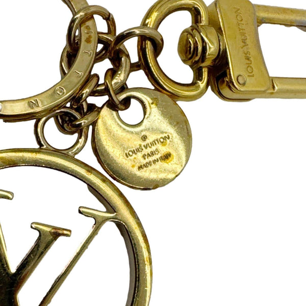 LOUIS VUITTON LV Circle Bag Charm & Key Holder Gold S00