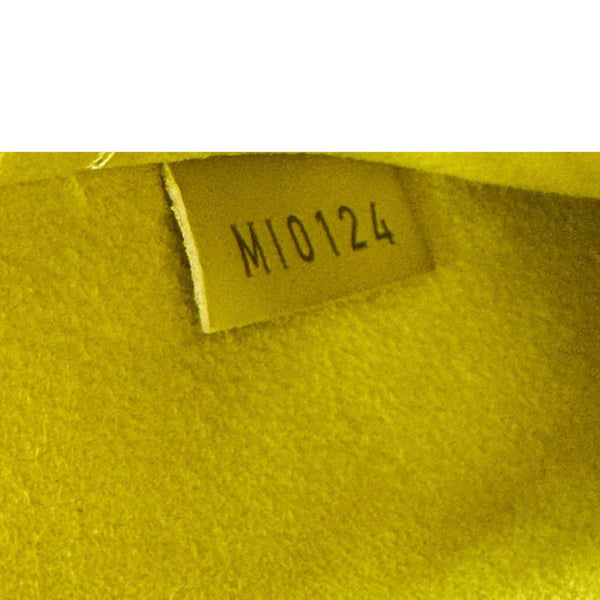 LOUIS VUITTON Alma PM Epi Leather Satchel Bag Yellow