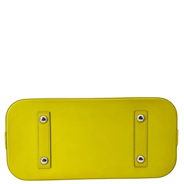 LOUIS VUITTON Alma PM Epi Leather Satchel Bag Yellow