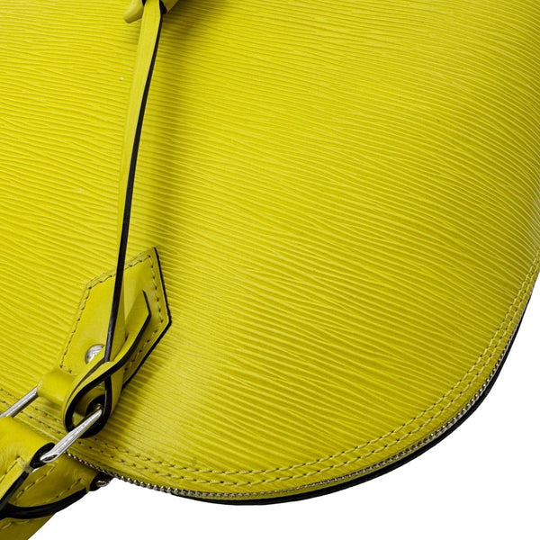LOUIS VUITTON Alma PM Epi Leather Satchel Bag Yellow