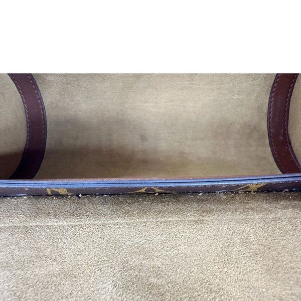 LOUIS VUITTON Papillon Trunk Monogram Canvas Satchel Bag Brown