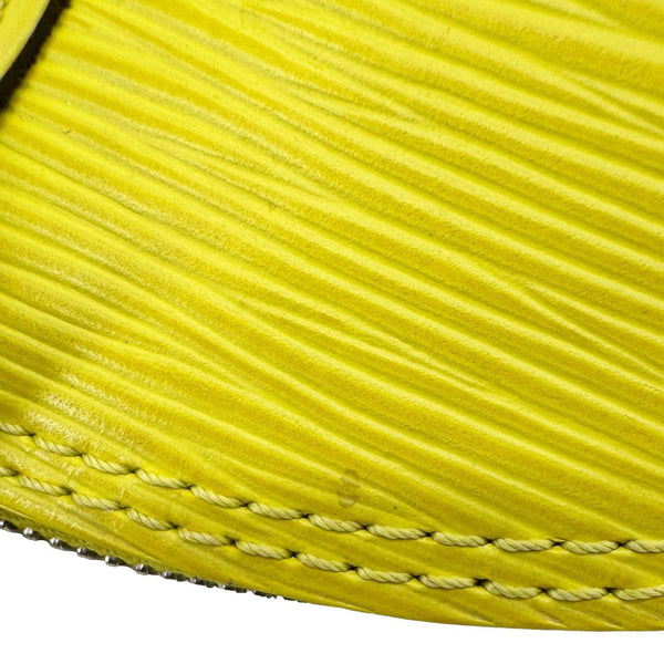 LOUIS VUITTON Alma PM Epi Leather Satchel Bag Yellow