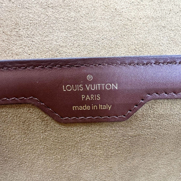 LOUIS VUITTON Papillon Trunk Monogram Canvas Satchel Bag Brown