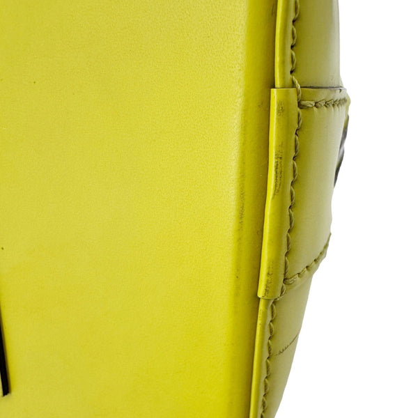 LOUIS VUITTON Alma PM Epi Leather Satchel Bag Yellow