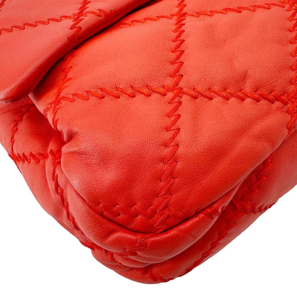 CHANEL Ultimate Stitch Flap Large Quilted Leather Crossbody Bag Red