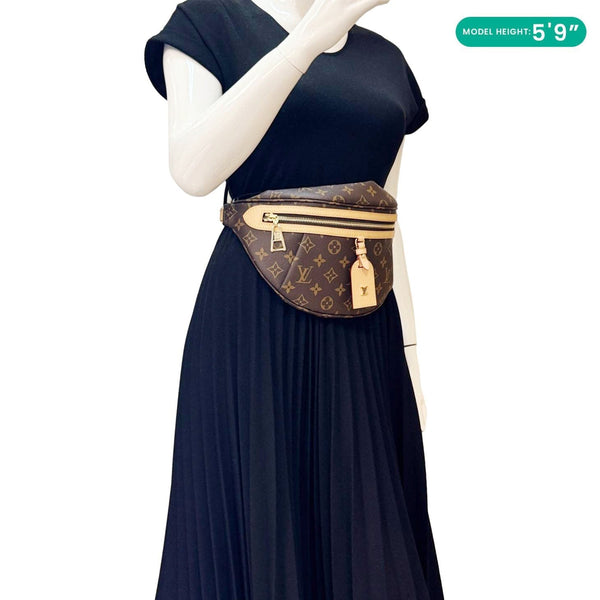 Elevate Your Style with the LOUIS VUITTON Monogram Bumbag - Model Carrying