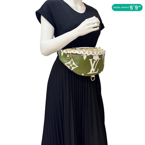 LOUIS VUITTON Monogram Giant Canvas Bumbag Kaki Beige