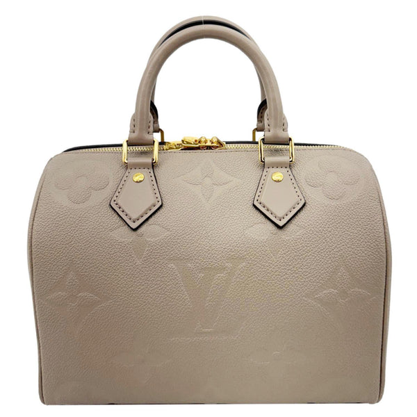 LOUIS VUITTON Speedy Bandouliere 25 Monogram Empreinte Shoulder Bag Beige
