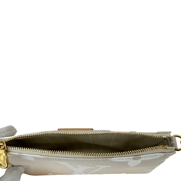 LOUIS VUITTON Multi Pochette Accessories Mini By the Pool Chain Clutch Bag Brume