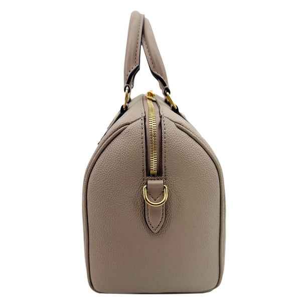 LOUIS VUITTON Speedy Bandouliere 25 Monogram Empreinte Shoulder Bag Beige