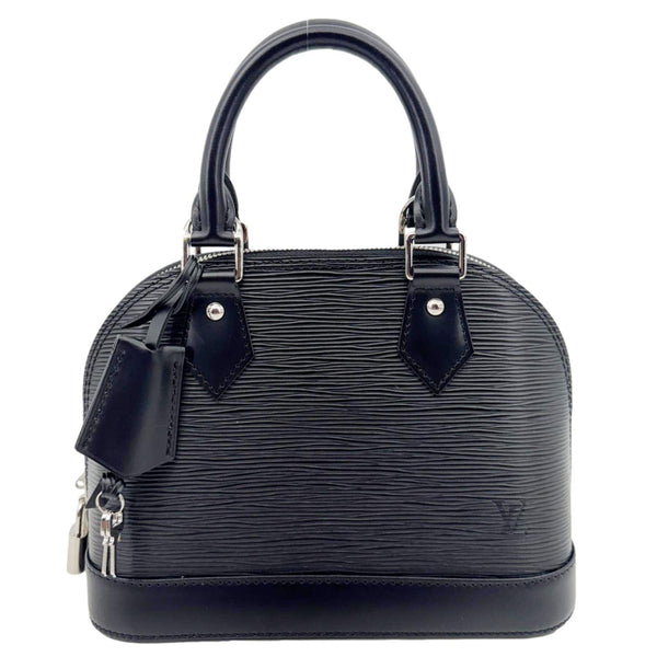 LOUIS VUITTON Alma BB Jacquard Epi Leather Crossbody Bag Black