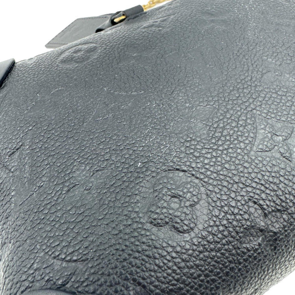 LOUIS VUITTON Petite Malle Souple Monogram Empreinte Shoulder Bag Black
